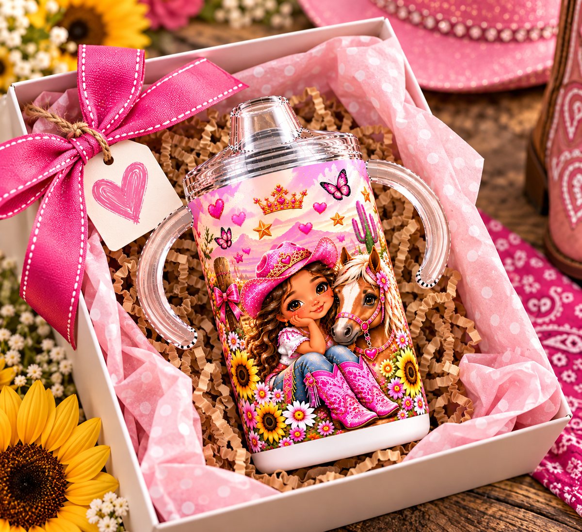Cowgirl Princess sippy cup gift image