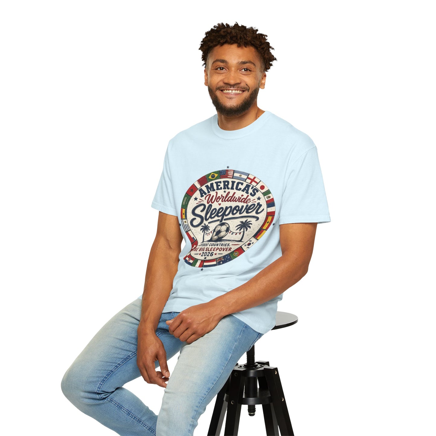 America's Worldwide Sleepover 2026 Beach Edition Shirt -- The Summer Fan Tee --Light edition