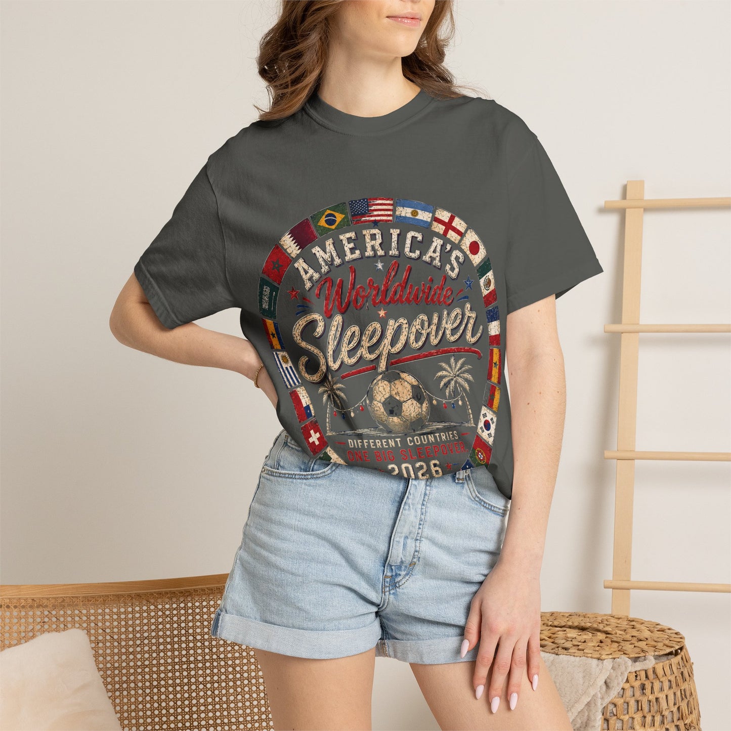 America's Worldwide Sleepover 2026 Beach Edition Shirt | The Summer Fan Tee -Dark Tee