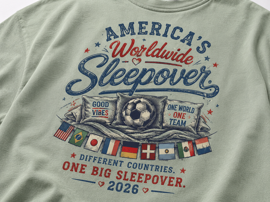 America's Worldwide Sleepover 2026 Shirt | The Watch Party Tee