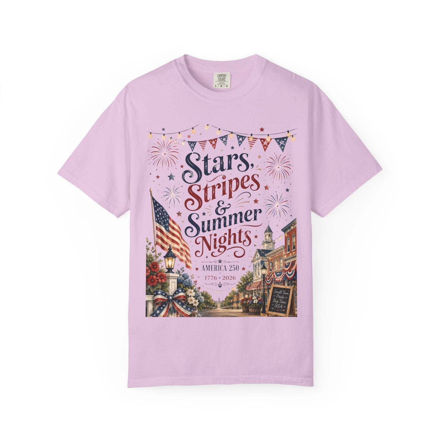 Stars, Stripes & Summer Nights Tee — Patriotic 4th of July Graphic T-Shirt