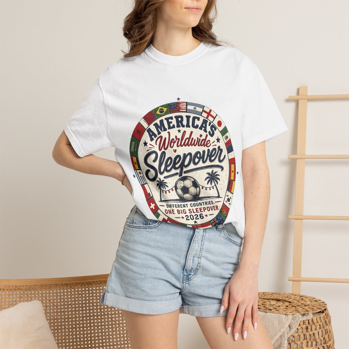 America's Worldwide Sleepover 2026 Beach Edition Shirt -- The Summer Fan Tee --Light edition