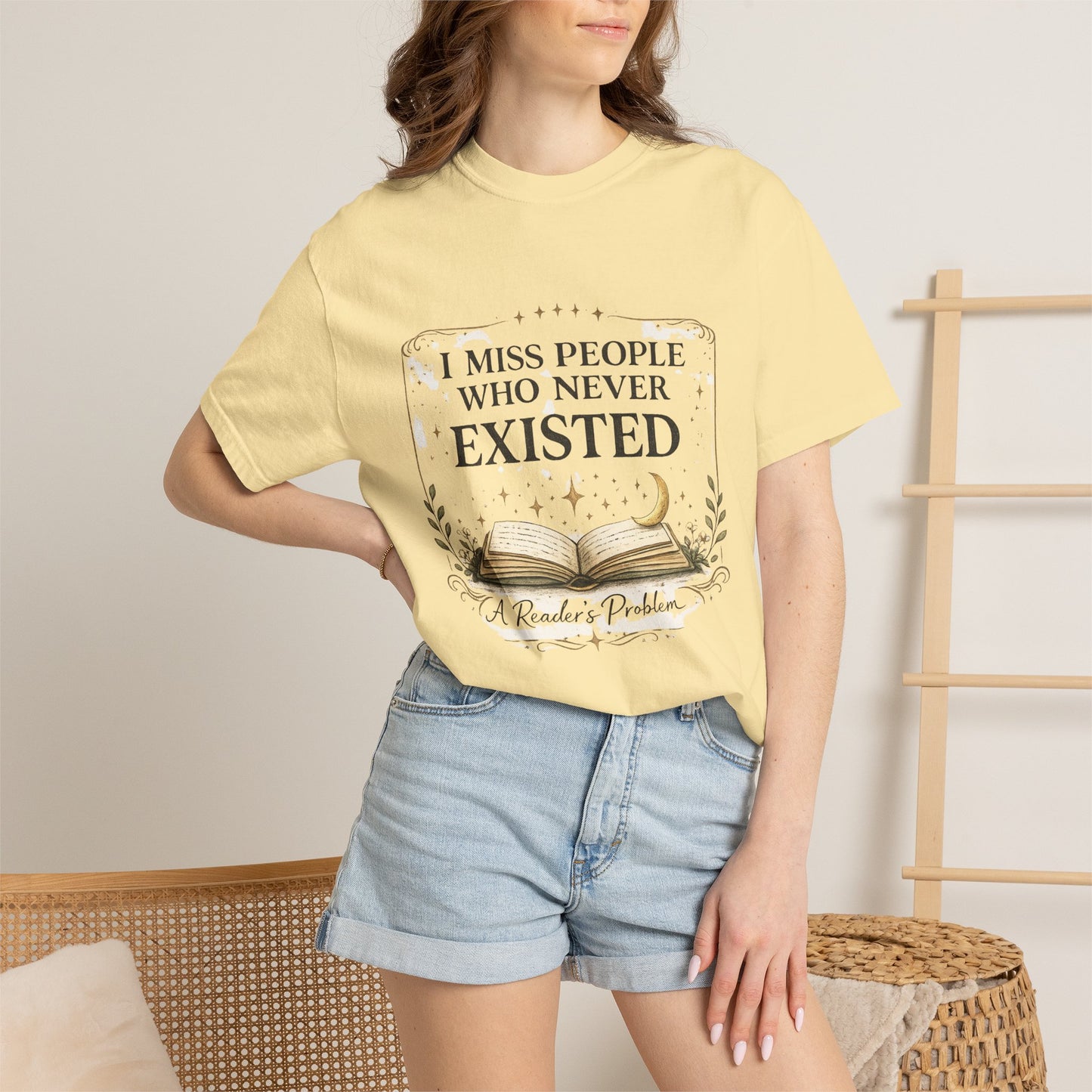 I Miss People Who Never Existed T-Shirt — A Reader’s Problem Booklover Tee