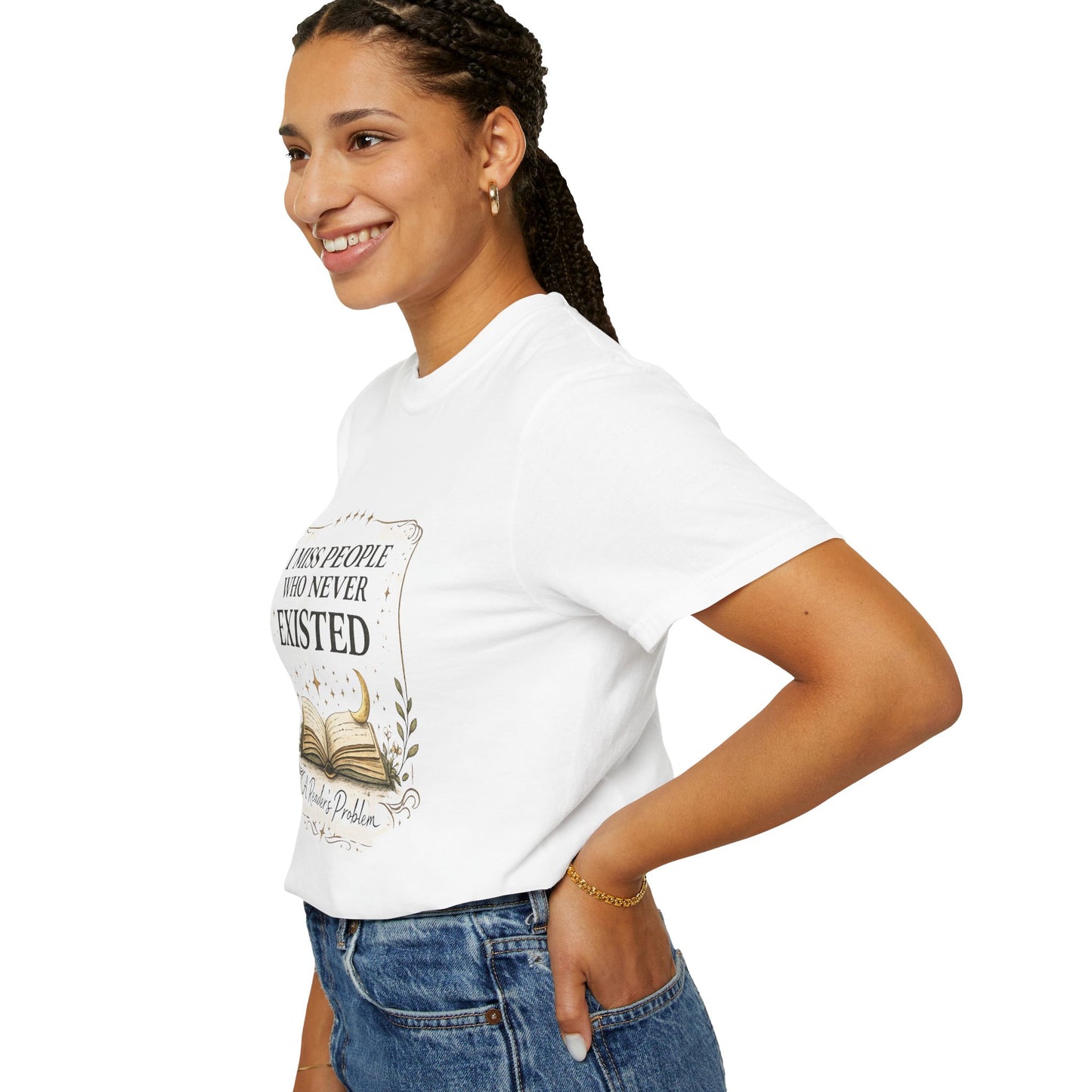 I Miss People Who Never Existed T-Shirt — A Reader’s Problem Booklover Tee