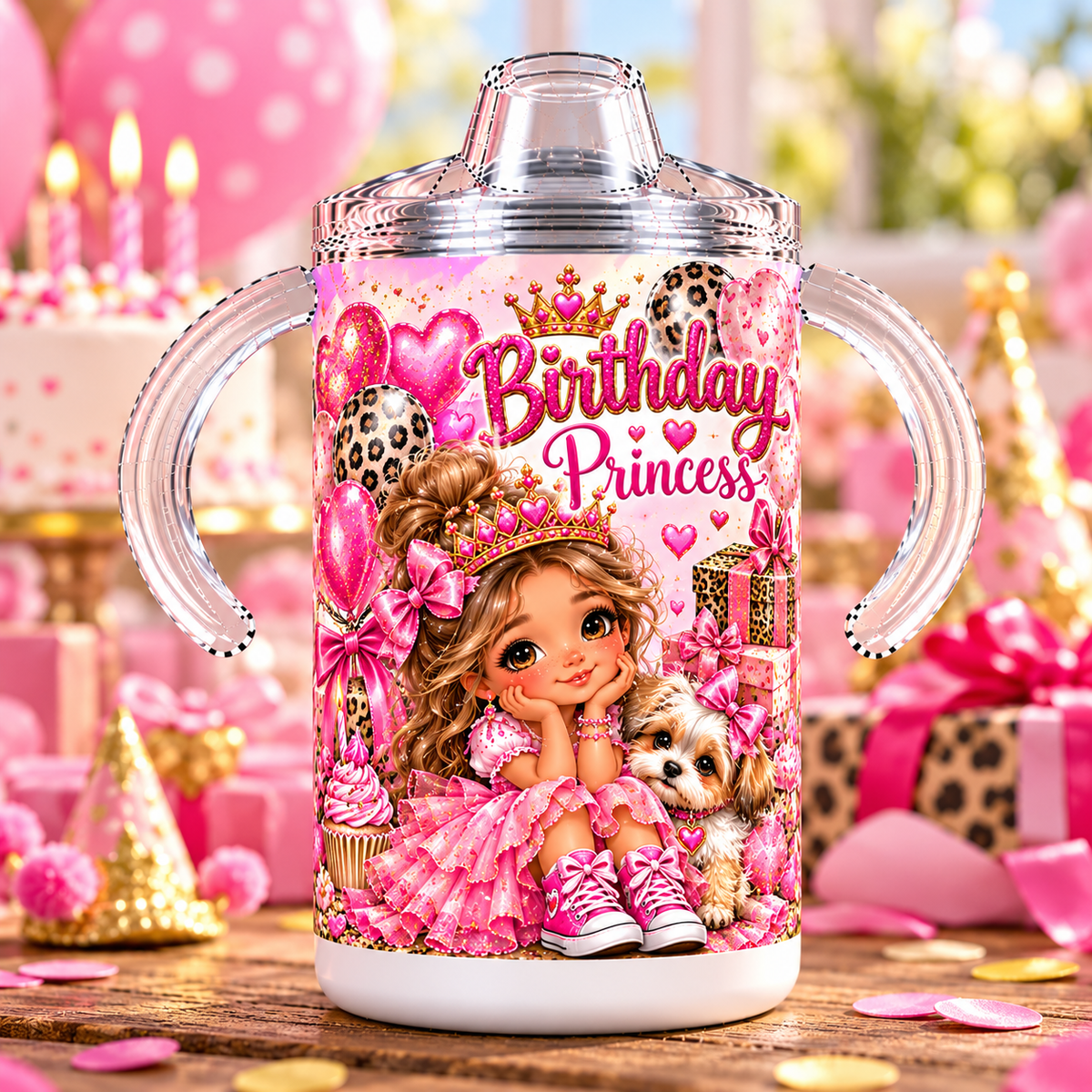 Birthday Princess 12 oz sippy cup hero image