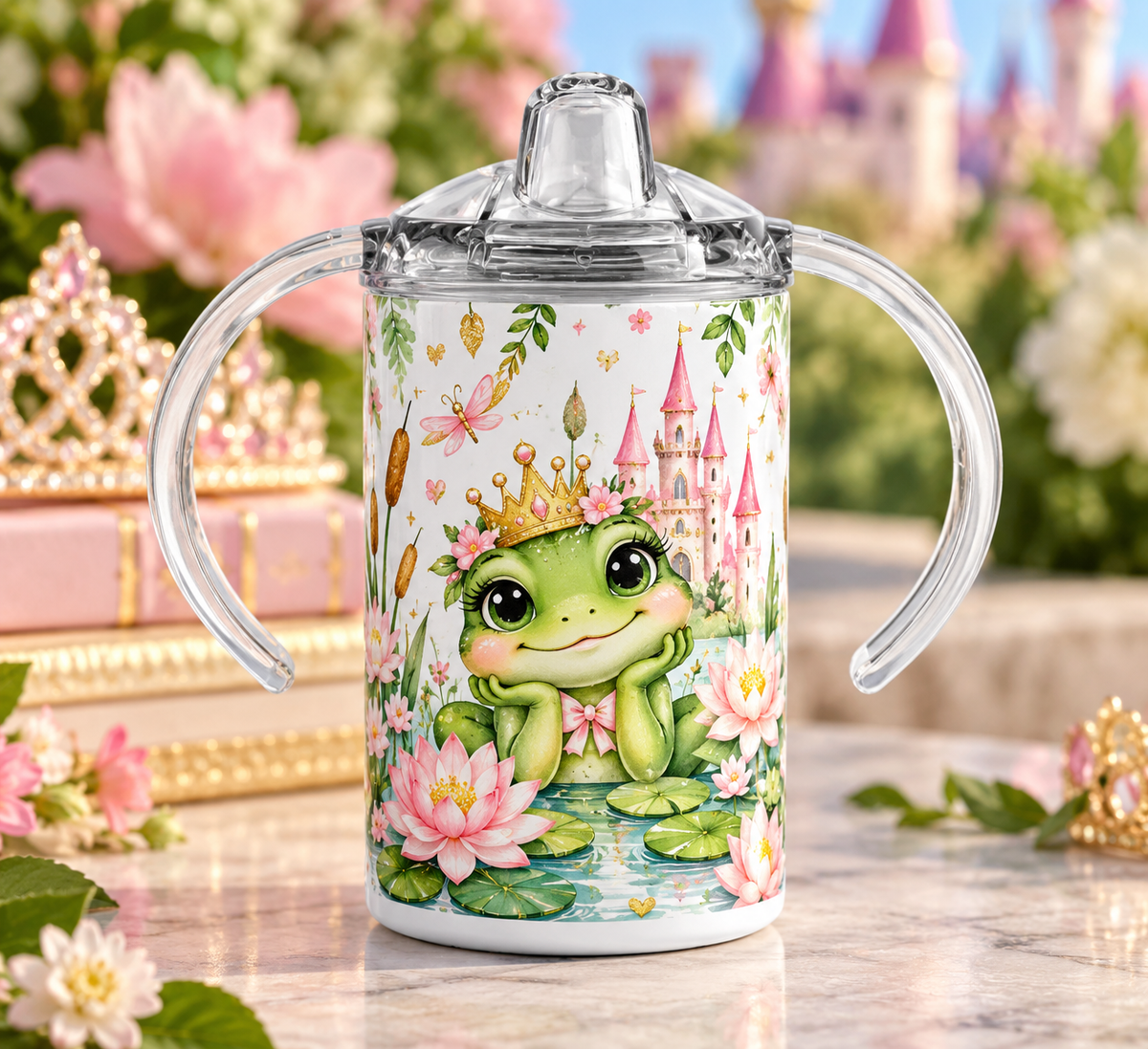 Frog Princess 12 oz sippy cup hero image