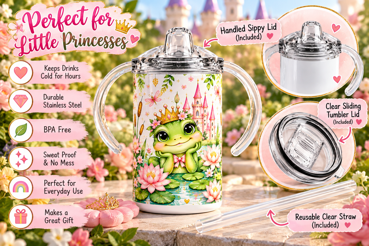 Frog Princess sippy cup product features
