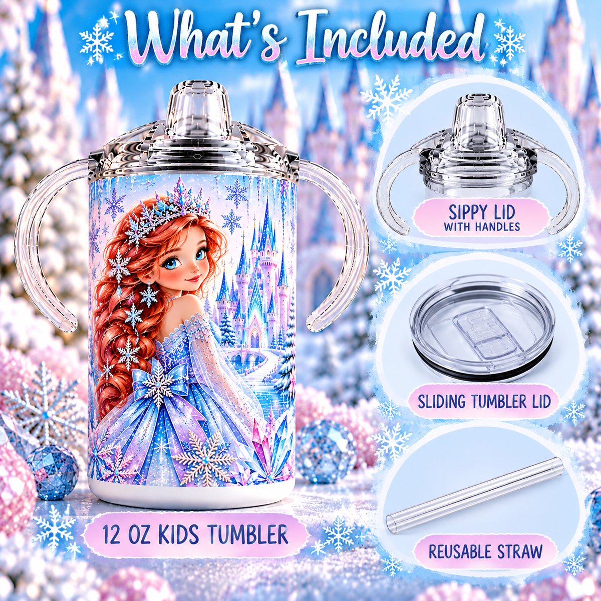 Ice Princess sippy cup what's included