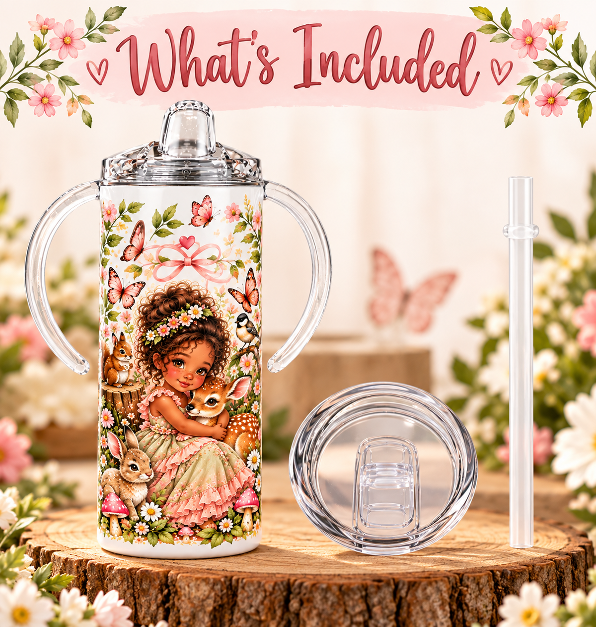 Woodland Princess sippy cup what's included